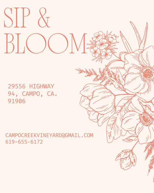 🌸 Sip & Bloom – A Floral  Wine Experience